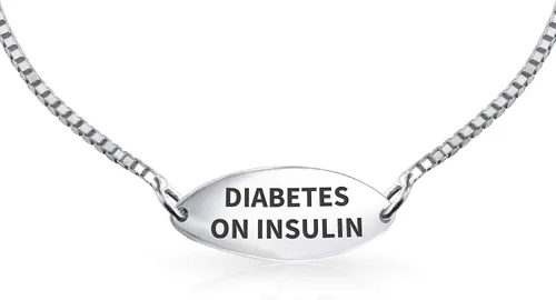 Miniatura 20 de Pulsera de identificación médica grabable con forma de corazón ovalada o doble en blanco, para adolescentes, para él o ella, hijo e hija, plata