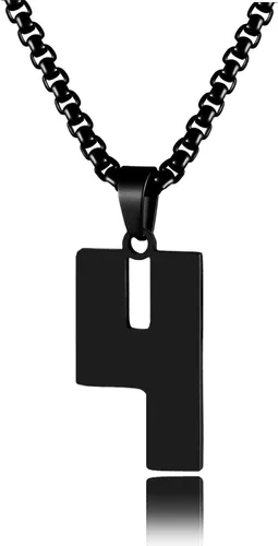 Miniatura 32 de Collar de Número Dorado para Hombre, Cadena de Acero Inoxidable con Colgante de Número para Atletas, Joyería Deportiva Personalizada para Niños