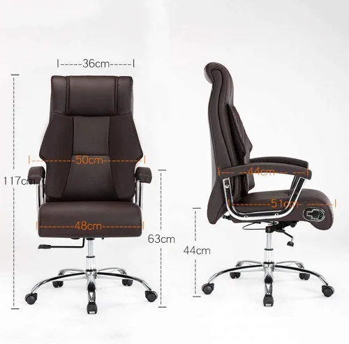 Miniatura 2 de Silla de oficina ajustable ejecutiva, silla ergonómica para computadora con almohadas de espuma viscoelástica en capas (D)