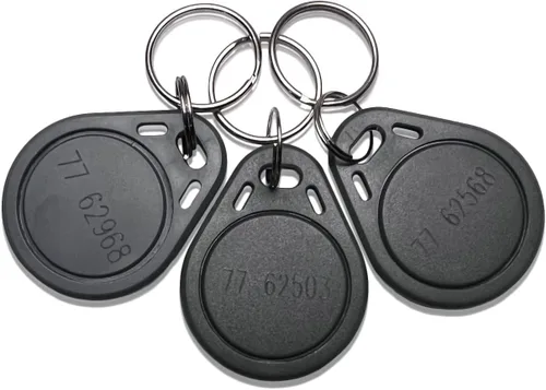 25 – 26 bits H10301 125 KHz Proximidad Thin Grey Fobs Wiegand T5577 chip. Compatible con 1386 1326 7610 1586 1391 y 1346. Funciona con casi todos