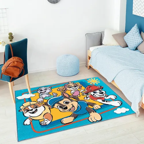 Miniatura 2 de Gertmenian Paw Patrol - Alfombra para interiores, 3 x 5 pies, antideslizante, ideal para niños en dormitorio, sala de juegos, aula, guardería o área