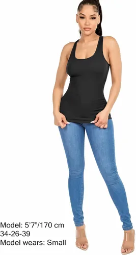 Miniatura 4 de Camisetas sin mangas de algodón acanalado con espalda cruzada para mujer, camisetas básicas de entrenamiento atlético, camisetas sin mangas
