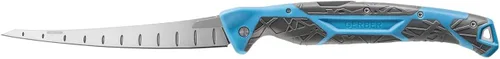 Miniatura 9 de Gerber Gear Controlador - Cuchillo de filete de pesca de agua salada para equipo de pesca, cian, 10 pulgadas