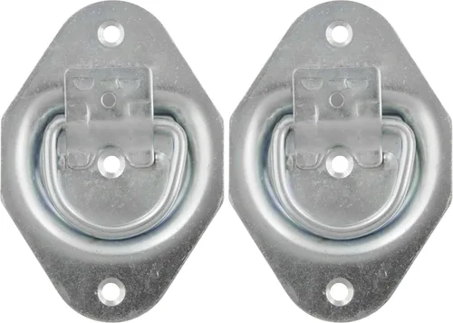 CURT 83601 Anilla de Amarre de Cuerda de Remolque Empotrada de 1-3/8 x 1-7/8 Pulgadas, Capacidad de 1,200 lbs (Paquete de 2)