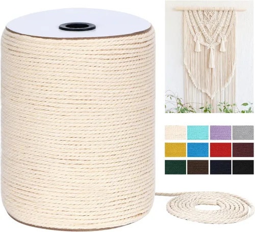 Cordón de macramé, 0.118 pulgadas x 328 yardas