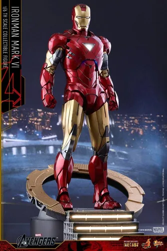 Miniatura 2 de Hot Toys Figura de Marvel The Avengers Iron Man Mark VI DIECAST a escala 1/6