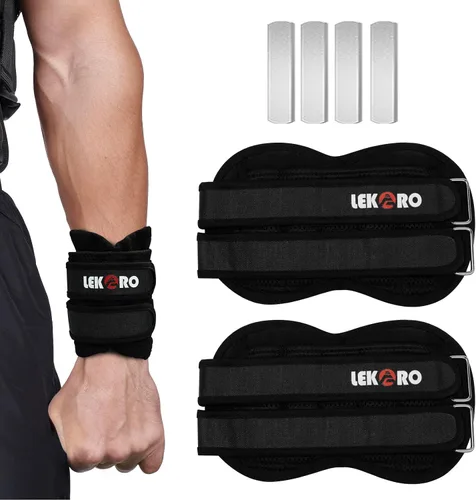 Miniatura 8 de Pesas ajustables para muñeca y tobillo, peso extraíble para brazos y piernas para hombres y mujeres, fitness, entrenamiento de fuerza, correr