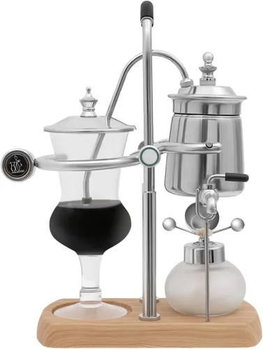 Miniatura 9 de Belga Royal Coffee Machine Set Balance Syphon Sifon Cafetera Gold Sifon Brewer 15oz 13.5 fl oz Dorado