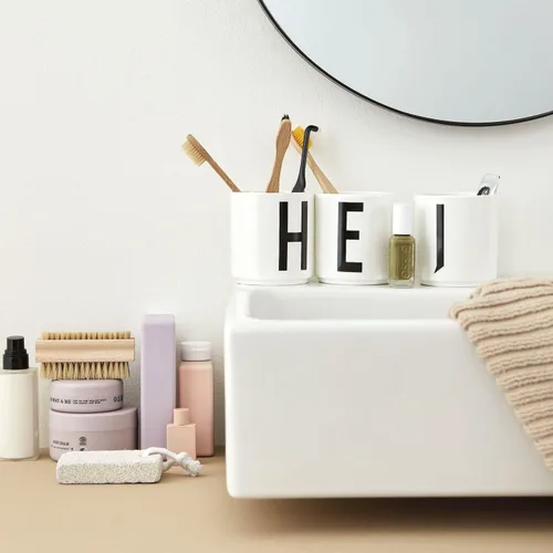 Miniatura 2 de Design Letters Tazas de café de porcelana (A-Z), taza con monograma, regalos del día del padre para papá, regalos para papá, taza de café