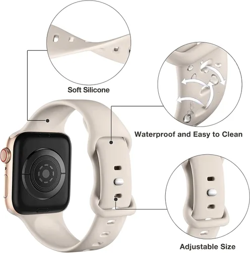 Miniatura 2 de Paquete de 5 correas clásicas compatibles con Apple Watch de 1.496 pulgadas, 1.575 pulgadas, 1.614 pulgadas, 1.654 pulgadas, 1.732 pulgadas, 1.772