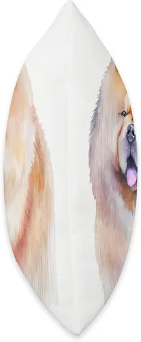 Miniatura 2 de Charming Watercolor Dog Art Chow Chow Chow - Almohada colorida de acuarela para perro, 16 x 16 pulgadas, multicolor
