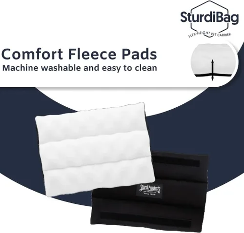 Miniatura 5 de SturdiBag XL - Transportador de viaje para mascotas: altura flexible para gatos y perros, lados suaves con clips de seguridad y correas