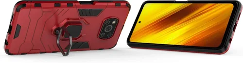 Miniatura 4 de Funda para Xiaomi Poco X3 NFC/Poco X3 Pro con protector de pantalla, híbrida resistente a prueba de golpes, protección de doble capa, funda trasera