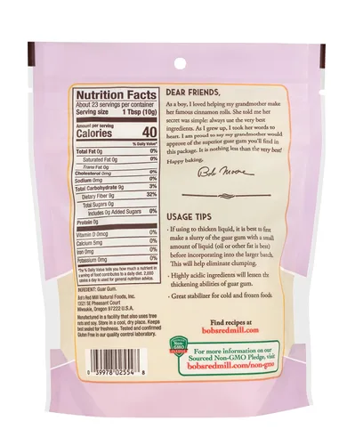 Miniatura 2 de Bob's Red Mill Goma Guar, 8 oz (Paquete de 1) - Vegano, Apto para Keto, Kosher