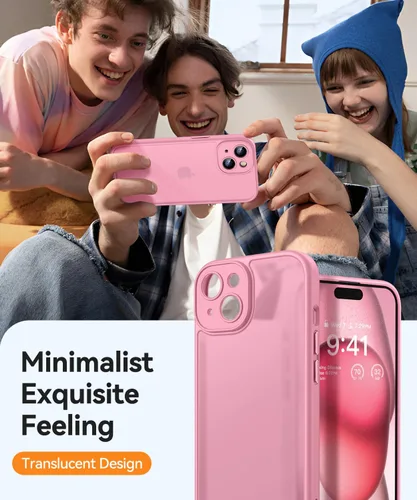 Miniatura 6 de CANSHN Funda mejorada para iPhone 15 [protección completa de la cámara] [mate translúcido] Funda protectora a prueba de golpes para iPhone 15 de 6.1
