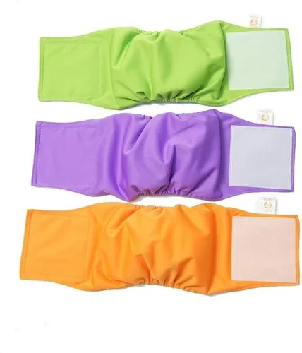 Miniatura 5 de PETTING IS CARING Pañales lavables y reutilizables para perros machos, materiales duraderos, lavables a máquina, almohadillas para cachorros