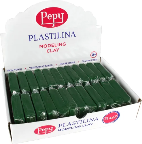 Miniatura 13 de Pepy Plastilina - Arcilla de modelado reutilizable y no secada; juego de 24 barras, 1.4 onzas cada una, perfecta para proyectos de arte y Azul claro