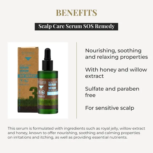 Miniatura 3 de SALERM - Suero para cuero cabelludo sensible - Cuidado del cuero cabelludo SOS Remedy Serum Biokera Natura - 1.5 fl oz - con extracto de miel
