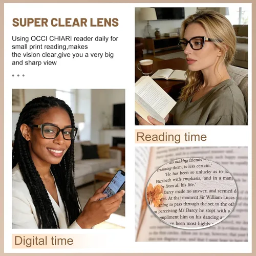 Miniatura 3 de OCCI CHIARI - Gafas de lectura para mujer con marco grande