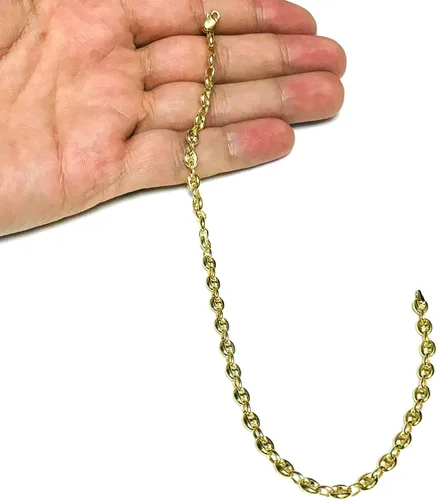 Miniatura 4 de Pulsera para hombre de oro amarillo de 14 quilates 0185in 10 pulgadas