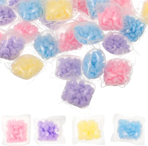 Ambientador de lavanda a granel con 50 cuentas aromáticas para oler la ropa sucia, perlas frescas en suavizante, ropa variada: G Wash -