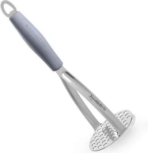 Miniatura 10 de Joyoldelf Triturador de papas de acero inoxidable resistente, herramienta de cocina integrada profesional y triturador de alimentos con mango