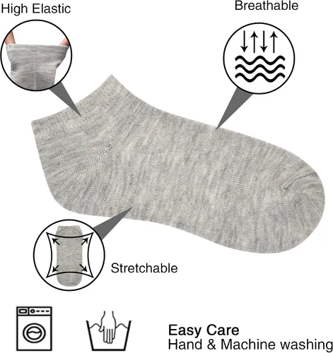 Miniatura 2 de SPTRAMLE Calcetines para niños 25 pares de calcetines para niños pequeños de corte bajo para niños y niñas de 0 a 14 años juego de 25 pares