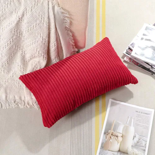 Miniatura 333 de Artscope Fundas de Almohada de Pana a Rayas Acogedoras Súper Suaves Decorativas Cuadradas Fundas de Cojín para Sofá Sillón Dormitorio Decoración