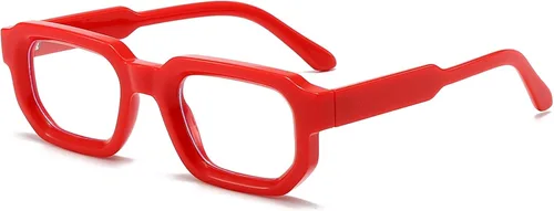 Miniatura 9 de LJCZKA Lentes cuadrados con bloqueo de luz azul para hombres y mujeres, anteojos gruesos para computadora, antifatiga ocular para leer mensajes