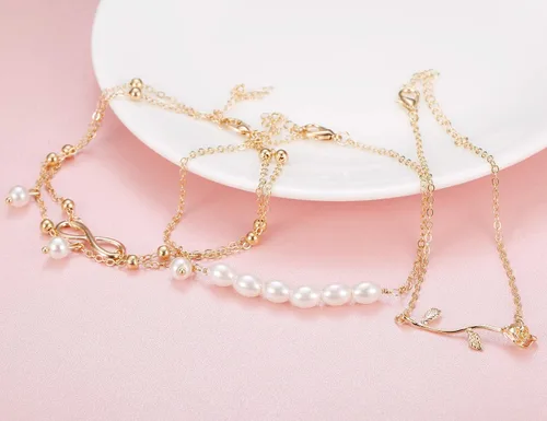 Miniatura 6 de Finrezio 8-12PCS Anklets for Women Girls Adjustable Boho Turtle Starfish Beach Ankle Bracelets Foot Jewelry Set Handmade