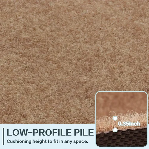 Miniatura 2 de Heyroll Alfombra de pasillo con respaldo, antideslizante, impermeable, tamaño personalizado, lavable, para exteriores, interior, alfombra para piso