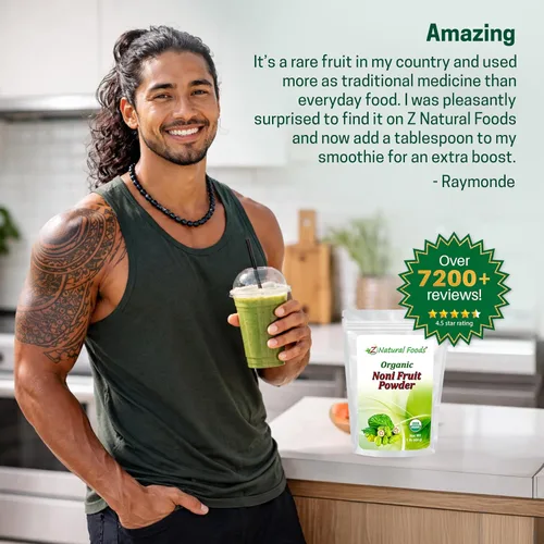Miniatura 8 de Z Natural Foods Noni Fruit Powder - Superalimento orgánico crudo sin gluten sin OMG - Apoya la digestión saludable y la energía - Repleto