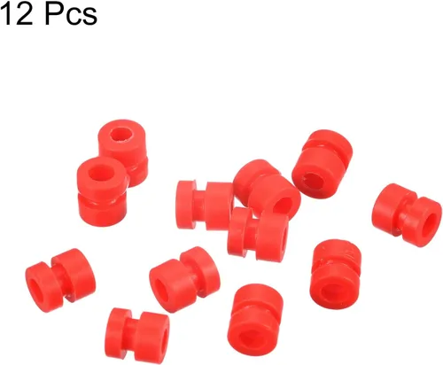 Miniatura 3 de MECCANIXITY Bolas de goma antivibración RC para control remoto F4 F7 controlador de vuelo M3x6.0.236 in bolas de absorción de impactos (rojo)