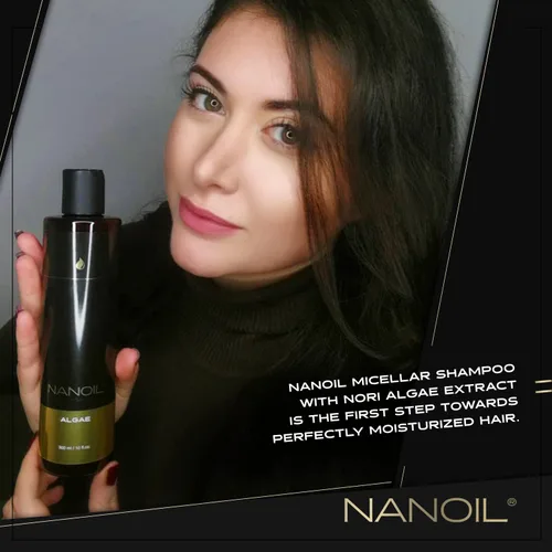 Miniatura 6 de NANOIL Champú micelar de algas 10.1 fl oz - Champú micelar rico en extracto de algas, limpieza profunda, impulso de hidratación, suavidad