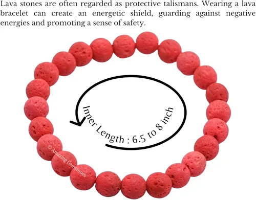 Miniatura 589 de Amazing Gemstone Pulsera de cristal para mujeres y hombres, pulsera de cristal curativo de protección, pulsera elástica con cuentas de piedras
