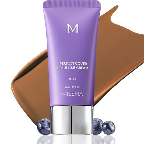 Miniatura 12 de MISSHA M PERFECT COVER SERUM BB CREAM No.13 Light Fair- Fair with Cool Undertone, BB Cream de Cardi B Pick, tinte para la piel, hidratante tintado
