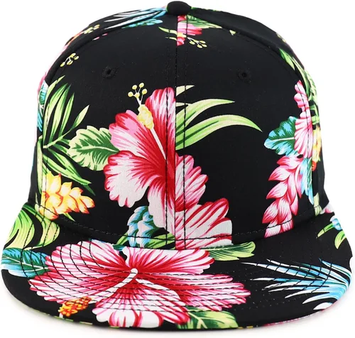 Miniatura 2 de Gorra de Snapback con diseño floral tropical hawaiano