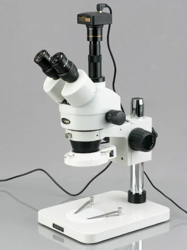 Miniatura 4 de AmScope SM-1TSZZ-144S-M Microscopio Digital Profesional Trinocular Estéreo Zoom, WH10x y WH20x, Ampliación 3.5X-180X, Objetivo de Zoom 0.7X-4.5X