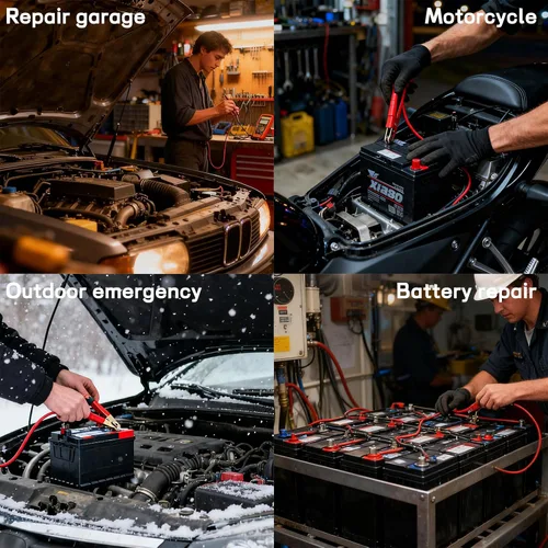Miniatura 4 de Cargador de batería de automóvil, cargador y mantenedor de goteo de 12 V y 6 amperios, cargador de batería completamente automático inteligente