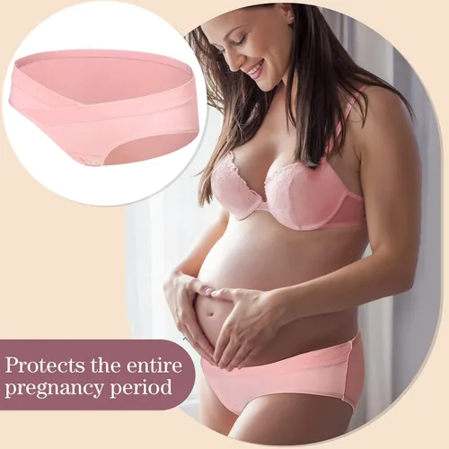 Miniatura 3 de Cindeer Ropa interior de maternidad de algodón para embarazo, 6 piezas, ropa interior posparto