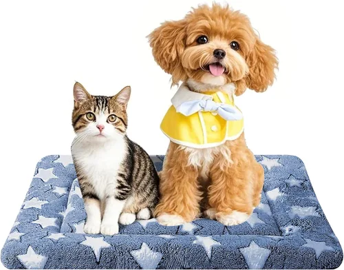 Miniatura 10 de Alfombrilla para Cama de Perro – Almohadilla de Perrera Suave y Cómoda para Jaula – Cama y Almohadilla Duradera para Perros y Gatos – Ideal para Gris