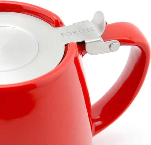 Miniatura 8 de FORLIFE Tetera Stump con Tapa SLS e Infusor, 18 Onzas, Roja Rojo