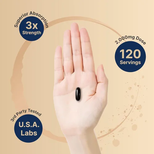 Miniatura 5 de NatureBell Aceite de krill antártico 2000mg suplemento, 240 softgels, 3 veces más potente fuente natural de omega-3, EPA 240mg + DHA 160mg +