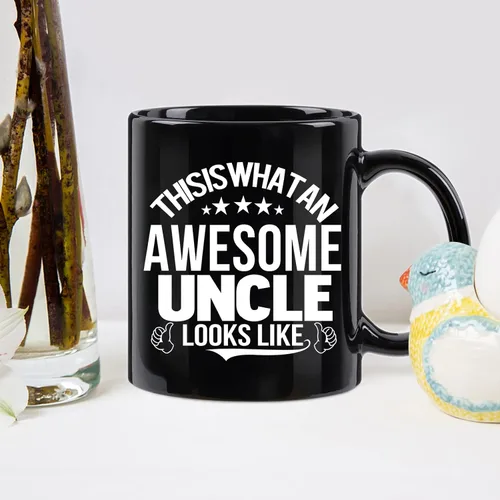 Miniatura 4 de Awesome Uncle Gifts This is What an Awesome Uncle Looks Like Taza impresionante tío taza de cumpleaños Día del Padre regalos para tío de sobrina