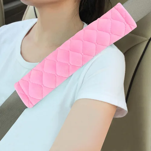 Miniatura 23 de Amooca Fundas Suaves para Cinturón de Seguridad del Automóvil Almohadillas de Hombro para Cinturón de Seguridad 2 PCS Ajuste Universal para Todos A