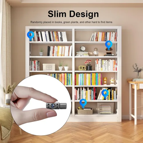 Miniatura 4 de Mini cámara inalámbrica HD giratoria de 180°, cámara de seguridad WiFi más pequeña, cámara de niñera portátil, visión nocturna, pequeñas cámaras