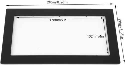 Miniatura 2 de Marco estéreo universal para coche, 7 pulgadas 2DIN coche Fascia Dash montaje kit marco 7.008 x 4.016 in