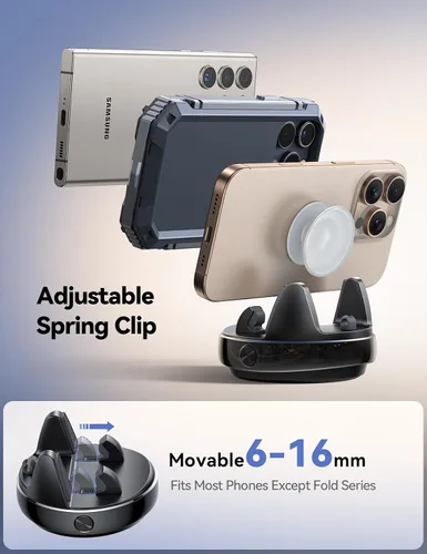 Miniatura 3 de JOYROOM Soporte de teléfono para automóvil, ajustable en 360° y evita el deslumbramiento del sol, soporte de teléfono para automóvil, diseño