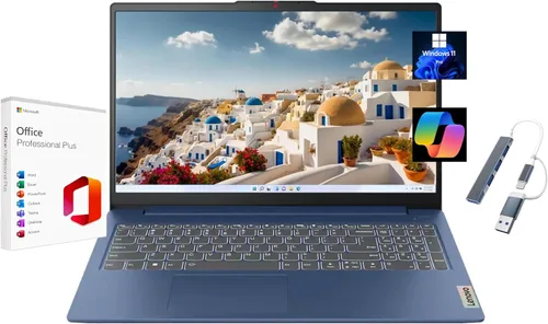 Miniatura 9 de Lenovo 2022 Ideapad 3 Laptop, pantalla táctil HD de 15.6 pulgadas, procesador Intel Core i3-1115G4 de 11ª generación, 8 GB DDR4 RAM, SSD NVMe PCIe
