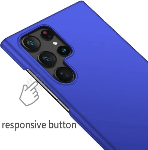 Miniatura 5 de Funda protectora para Samsung Galaxy S22 Ultra Slim S22 Ultra [protege de golpes, arañazos, deslizamientos, huellas dactilares], acabado mate, Azul